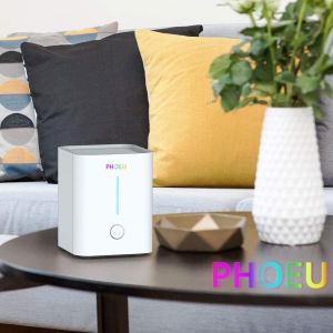 PM2.5 purification Table top mini purifier with UVC LED disinfection and active