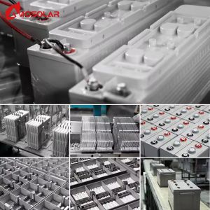 12V 100Ah 200Ah 250Ah Amosolar Deep Cycle Power Solar Gel Battery for Off Grid