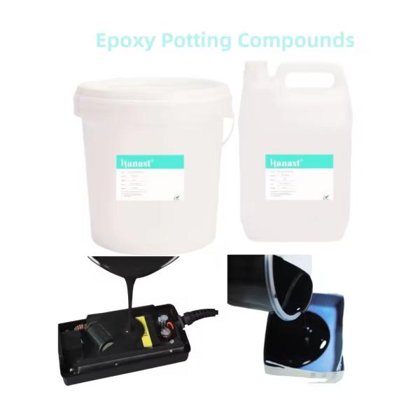 Thermally Conductive Black Potting Compound Epoxy Resin Glue Material Low