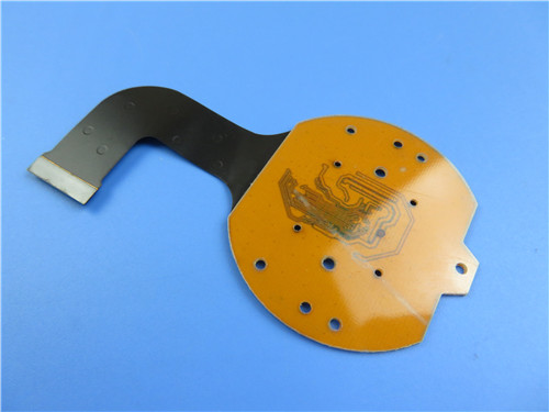 Double Layer Flexible Printed Circuit (FPC) With Black Coverlay and FR4 as