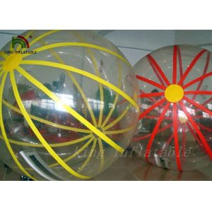 Cheap Colorful PVC / TPU Inflatable Walk On Water Ball 2m Diameter For Water Items for sale