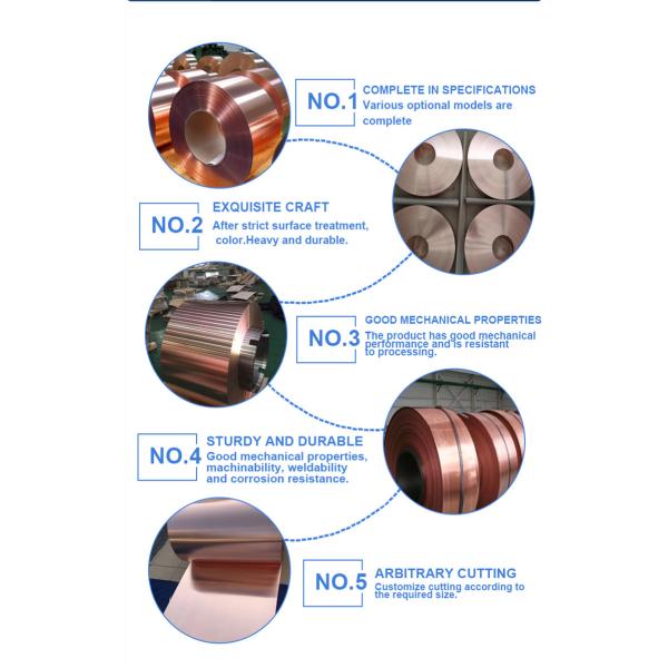 Pure 2mm Copper Strip Coil C1100 As4445 C1100 T2