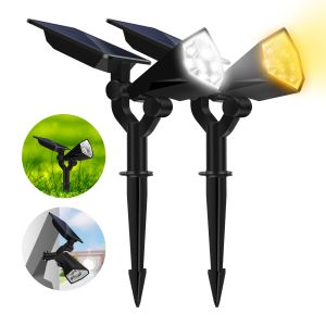 Adjustable IP65 Waterproof SMD3838 LED Outdoor Solar Spot Lights