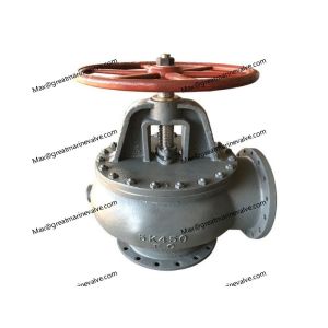 Qingdao Marine Cast Iron Screw Down Check Angle Valve JIS F7354 5K