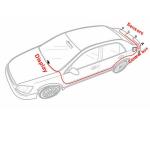 Full Touch Vehicle Backup Sensors 2 Ways Video Input Back Vision Parking System