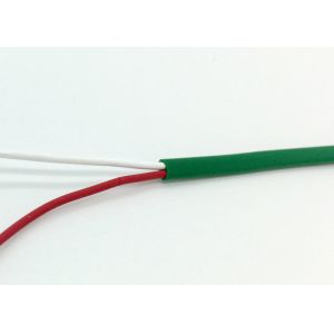 Solid Tinned Copper Security Alarm Cable Yellow / Green PVC Flat Wire