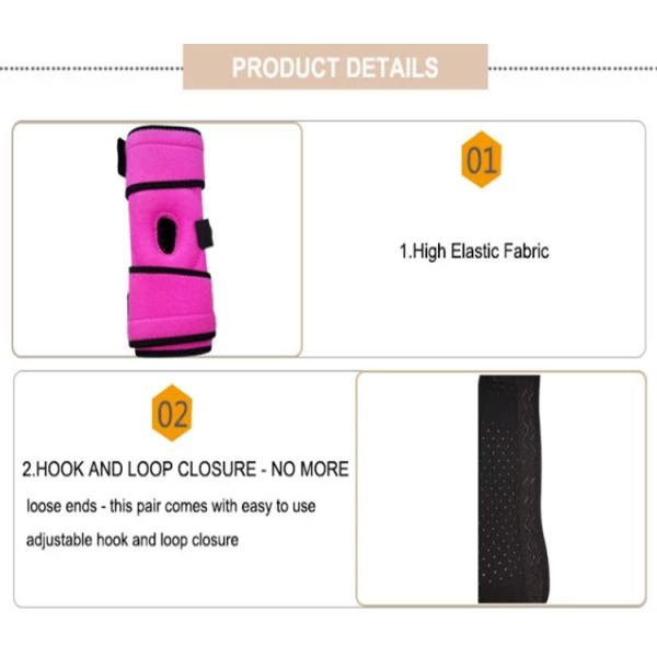 Sport Badminton Knee Support Bandage Basketball / Running Breathable Elastic Mechanical Knee Brace