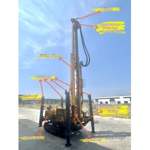 SL330S Crawler Water Well Drilling Rig 330m Depth Hydraulic System