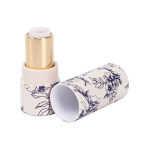 CMYK Printing Paper Lipstick Tube / Paper Lipstick Packaging Recyclable