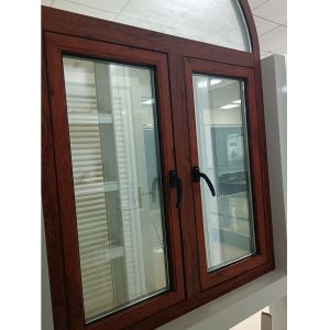 Modern Design Aluminum Swing Window with Tempered Insulated Glass and Multi