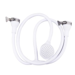 China White Shampoo Shower Hose , 20cm 1m Pets Rubber Shower Hose on sale