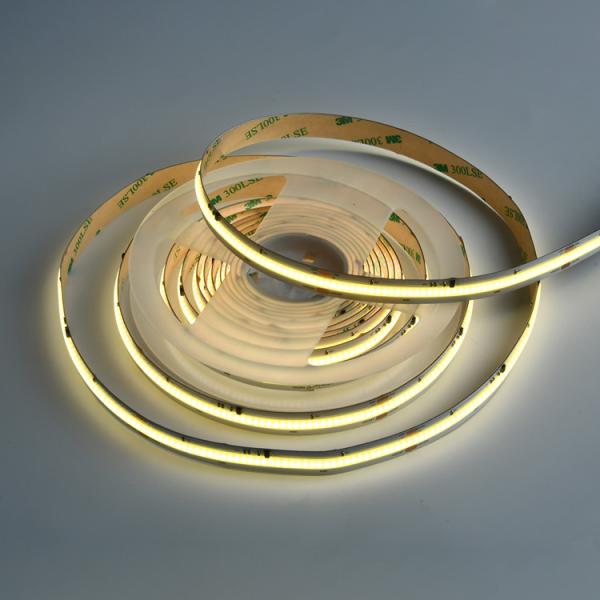 High Density Dotless Flexible 420 Led/m Pure White Digital COB LED Strip Light