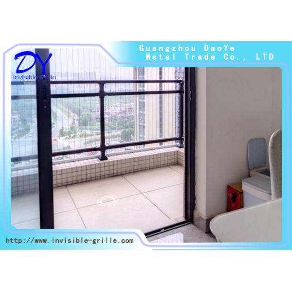 5cm Distance Gap Window Invisible Grille Polished 2.0mm Wire