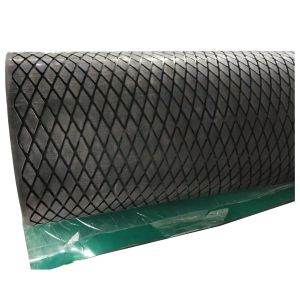 Herringbone Pattern Belt Conveyor Pulley Lagging Diamond Groove Rubber Pulley