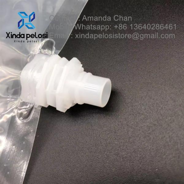 Quality Reusable Clear Plastic Spouted Liquid Drink Bag Pouch Alcohol Pouch wholesale