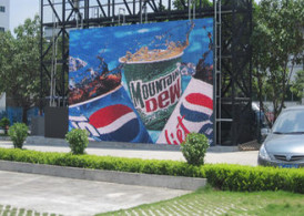 China P6 5500cd/M2 280W Outdoor Full Color LED Display 192*192mm on sale