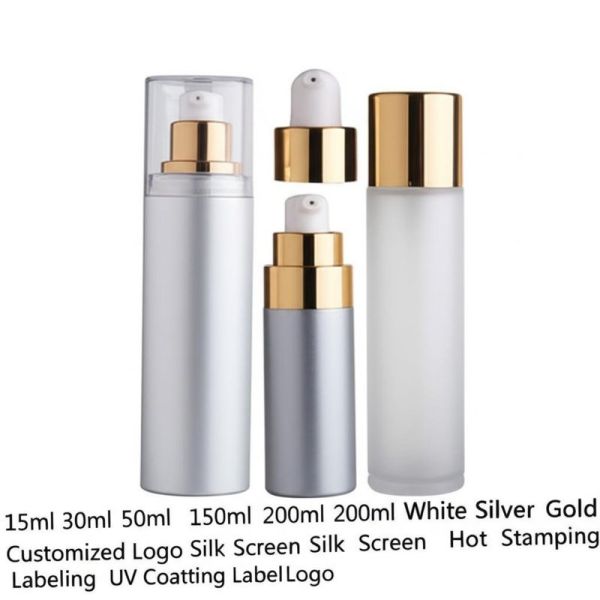 Quality White and Black Cosmetic Airless Bottle with 40-45 Days Lead Time for Premium Cosmetic Packaging wholesale