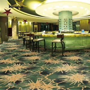 Green Printed Nylon Polyester Carpet / Cut Pile Nylon Carpet Eco - Friendly