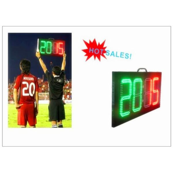 Football Stadium LED Screens Digital Number LED Soccer Substitution Board 2 Color 2 Side
