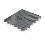 Black PP Interlocking Floor Tile 400*400mm For Use In Garages Workshop