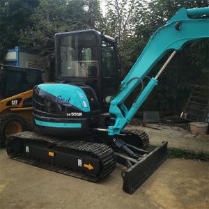 SK55SR Crawler Excavator Kobelco 5ton Mini Digger with Rubber Track Shoes in