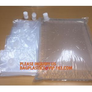 Laminated aluminum bib wine bag in a box 20l liquid packaging wholesale,bag in