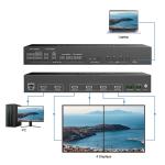 JCVISION 4K Video JCVISION Wall HDMI2.0 Matrix 2 in 4 out with 2X2 Video wall