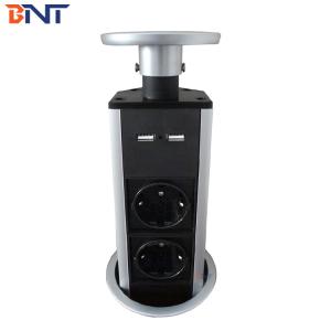 China Kitchen pull up EURO power pop up plug socket with USB power charging on sale