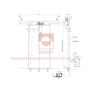 Mitsubishi Type Elevator Cabin Door Operator / Elevator Landing Door