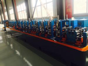 China Galvanised Steel ERW Pipe Mill Line Blue Color Energy Saving 120m / Min Running Speed on sale
