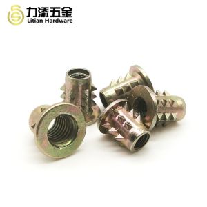 Thorn Wood Insert Lock Nut , M10 Threaded Inserts For Wood SGS Approved