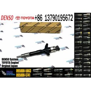 China Diesel Fuel Injector 095000-5663 23670-30050 2367030050 for Toyota 1AD-FTV 2AD-FTV on sale