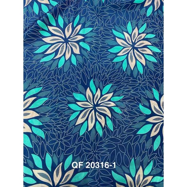 Quality 2.1m Wide 100gsm Polyester Tricot Fabric Flower Printing For Mattress Cover wholesale