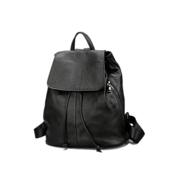 Quality Durable Large Space Black Color Womens Backpack Bags With Drawstring Closure wholesale