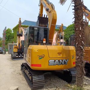 Second-Hand Sany Sy 75c Excavator 0.32M³ Bucket Capacity 7500 KG Machine Weight