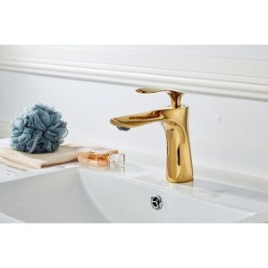 Luxurious Brass Golden Hotel Below Counter Basin Facucet
