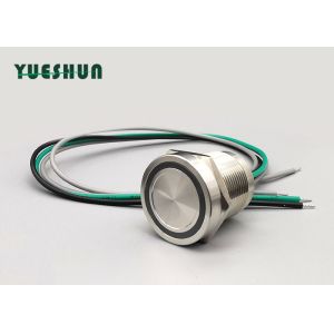 Stainless Steel 1NO Piezoelectric Anti Vandal Push Button Switch