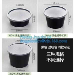 PLA Tray To Go Containers Food Disposable Biodegradable Plastic PLA bowl Salad