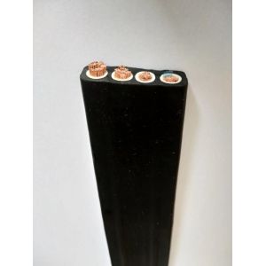 EPR Insulation, SE4 Jacket Rubber Flat Flexible Traveling Cable YCWB