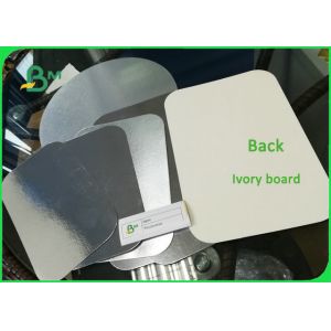 Customized Ivory Printer Paper PET Foiled Silver Metallic Paper For Offset