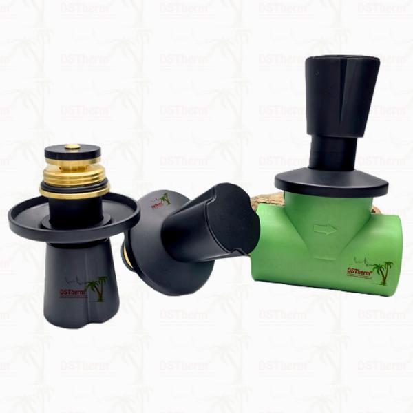 Ppr Black Plated Stop Valve Brass Valve Core Electrophoretic Black Coating Customized Size