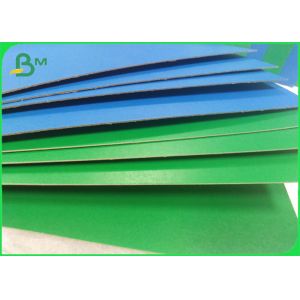 Cheap 1.2mm High Stiffness Shiny Blue Solid Paper Board For Carton Box for sale