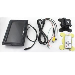 7inch LCD display ultrasonic parking sensor system with monitor and camera for