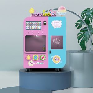 SDK Video Technical Smart Cotton Candy Maker Floss Vending Fully Automatic