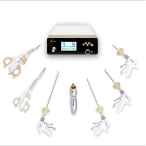 Cheap 36cm Legths Ultrasonic Scalpel Harmonic Shear With Curved Titanium Tip for sale