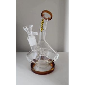 China Colorful Dab Oil Rig Bong  Recycler Smoking Water Pipe With 14.4mm Joint Banger on sale