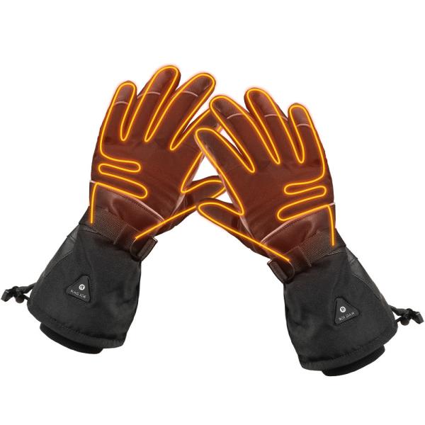 Quality 7.4V Lithium-ion Battery Operated Heated Winter Ski Gloves With 3 Level Temperature Control wholesale