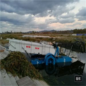 3m Length Aquatic Weed Harvester Boat For Floating Garbage