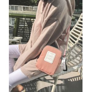 Korean version of ins fashion wild hit color canvas Messenger bag small fresh