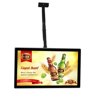 Super Thin Digital Signage Lcd Display Marketing Hanging Double Side Ad Screen